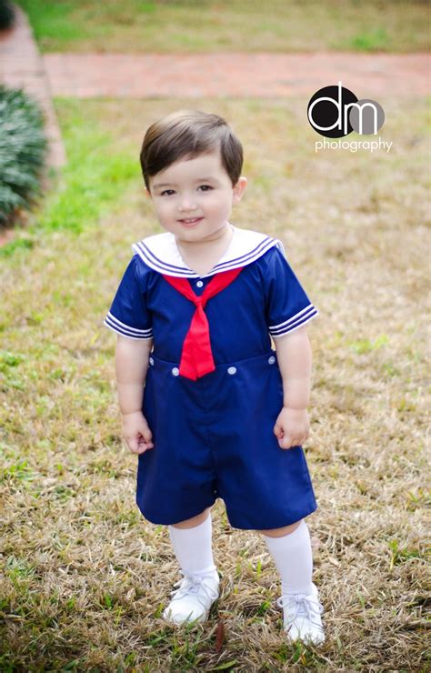 Sailor Romper Classic Kids Clothes Little Boy Outfits Sibling Outfits