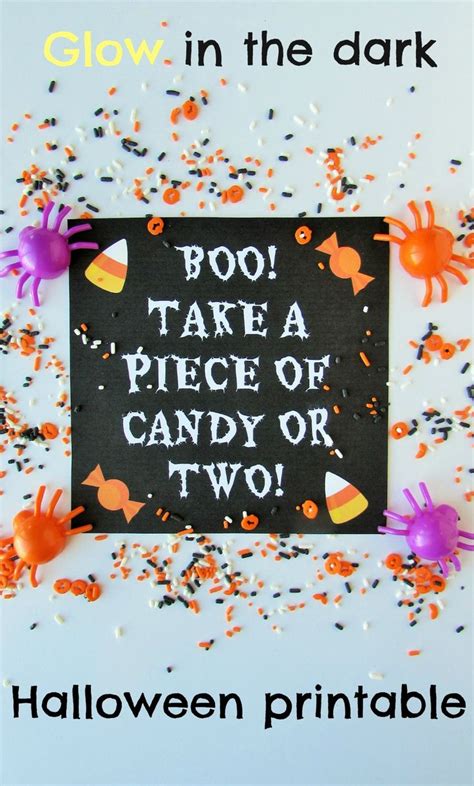 Glow In The Dark Halloween Printable Val Event Gal Halloween