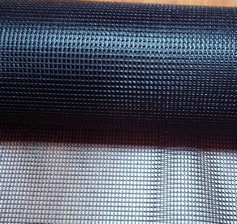 Fiberglass Mesh Screen Anti Flame Black Vinyl Coated ...