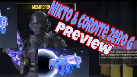 Nikto And Cordite Zero G Preview Call Of Duty Mobile Youtube