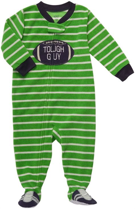 Carters boys football microfleece blanket sleeper. Carters Toddler Boys Microfleece Footed Blanket Sleeper ...