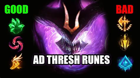 Reviewing Every Rune For Ad Thresh Ad Thresh Rune Guide League Of