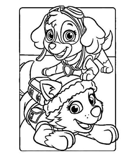 Everest Paw Patrol Coloring Page Patrulha Canina Images And Photos Finder