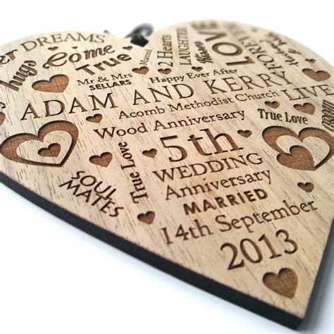 Maybe you would like to learn more about one of these? Personalised Wedding Anniversary Gift Wooden Heart Plaque ...