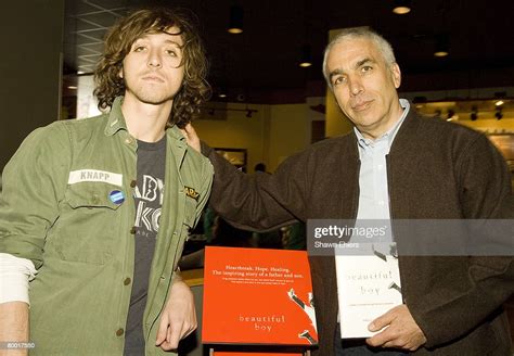 Nic Sheff And Author David Sheff Appear In A New York City Starbucks