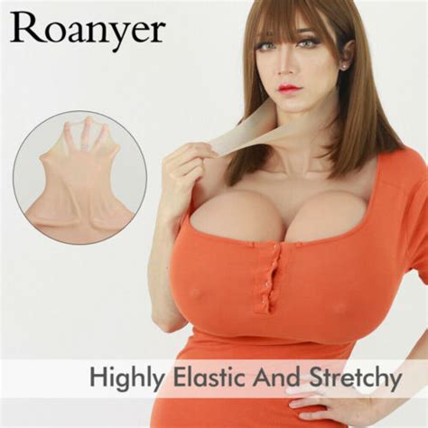 Roanyer Silicone S Cup Breast Form Fake Boobs Huge Breastplate For Crossdresser Ebay