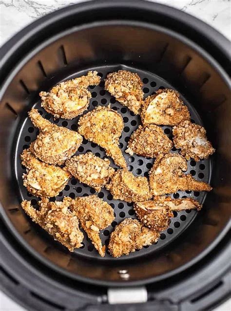 Air fried mushrooms were super crispy! : AirFryer_Recipes