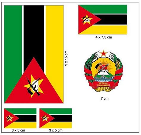Aufkleber Set Mosambik Aufkleberbögen Sticker And Diverse Flaggenshop24
