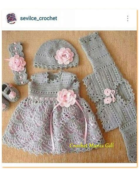 Vestido Tejido A Crochet Para Niña Bebe Princesa 700 00 en Mercado