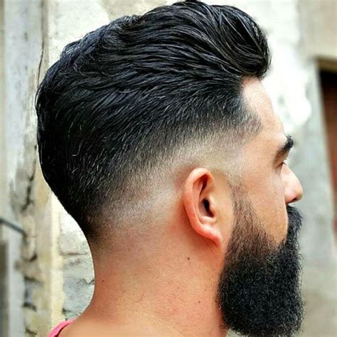 Easy Hairstyles For Men Low Skin Fade With Brush Back Easy Mens