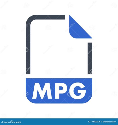 Mpg File Format Icon Stock Vector Illustration Of Format 174902379