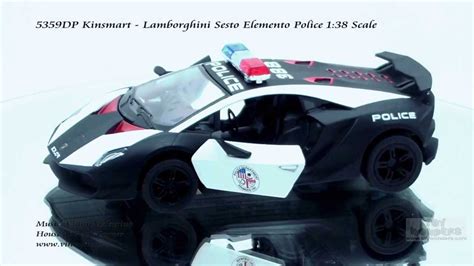5359dp Kinsmart Lamborghini Sesto Elemento Police 138 Scale Diecast