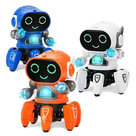 Diy 6 Legged Smart Rc Robot Toy Sing Dance Robot Toy With Colorful