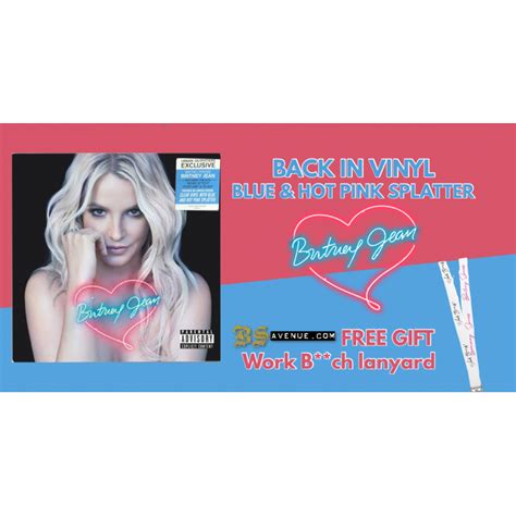 Vinyle Britney Jean R Dition Claboussures Bleues Roses