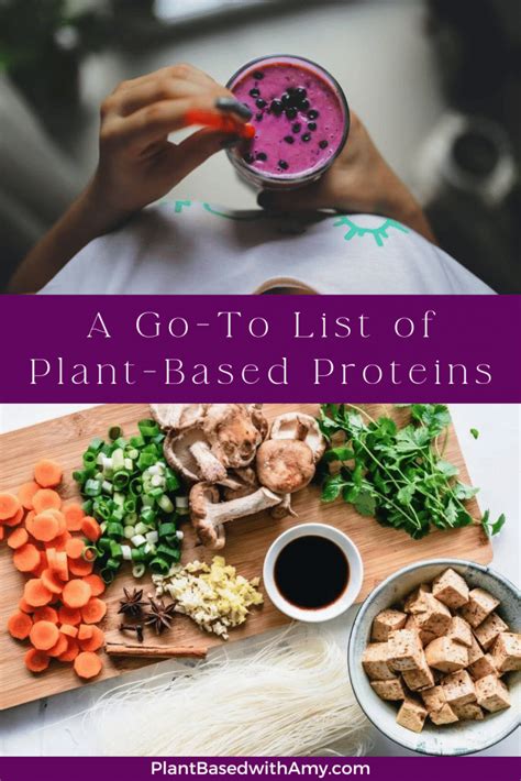 a go to list of plant based proteins plant based with amy