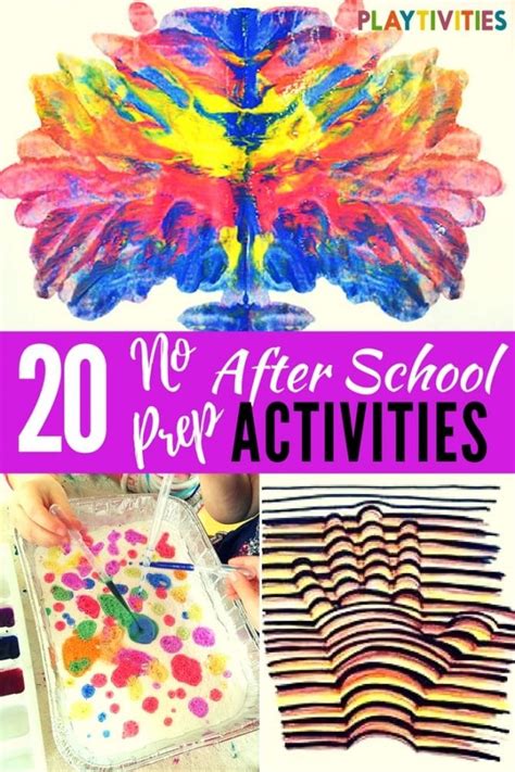 20 After School Activities That Require Minimal Set Up Playtivities