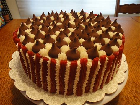 Hershey Kiss And Twizzler Cake Cake Baking Food