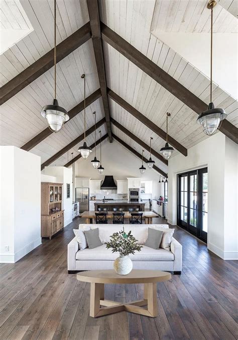 Plan AF Exclusive Modern Farmhouse Plan With Cathedral Ceiling Above Living Space