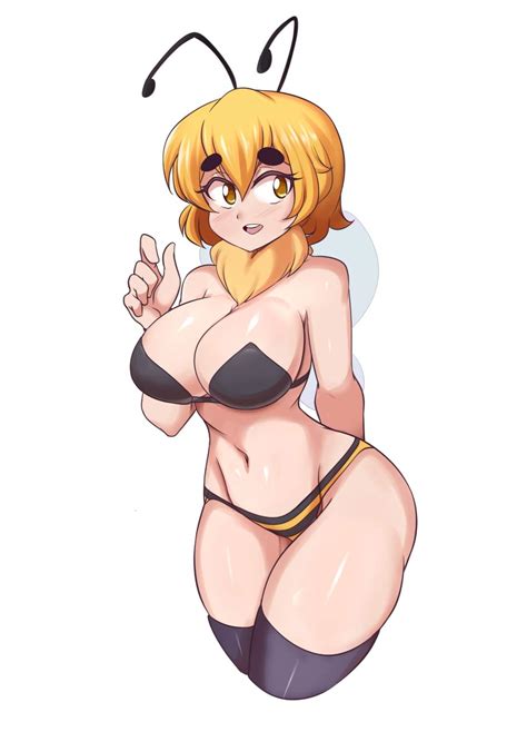Rule 34 Bee Bee Humanoid Big Breasts Breasts Female Lucyfercomic Mely Tagme Thick Thighs Wide