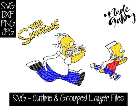 The Simpsons Bart Simpson Svg Homer Simpson Svg Bart And Etsy Australia