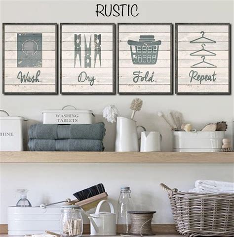 Decorating ideas for the laundry room to make it a fully functional, yet beautiful space! Laundry Room Decorating Ideas Wall Art 8 - DecoRelated