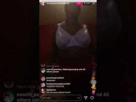 Lovely Peaches Dancing Half Naked On Instagram Live Bhad Bhabie Go Bestie Dance Youtube
