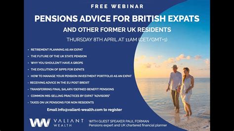 Pensions Webinar For British Expats And Other Former Uk Residents 8th