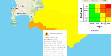 New Cape Town Weather Warning Life Threatening Level 6 Alert For Friday