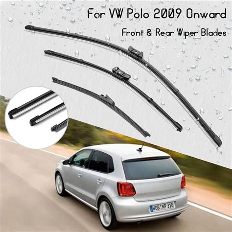 3Pcs Set 24 16 11 Car Front Rear Windscreen Wiper Blades For VW