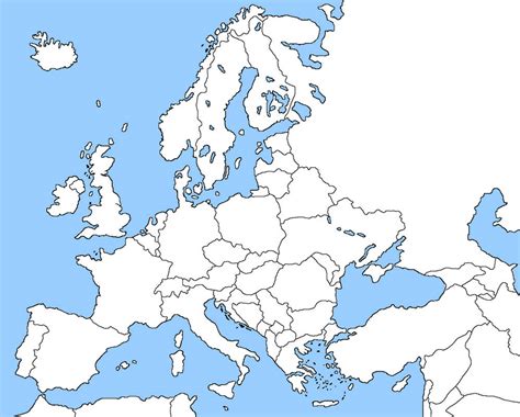 Blank Map Of Europe By Ericvonschweetz On Deviantart