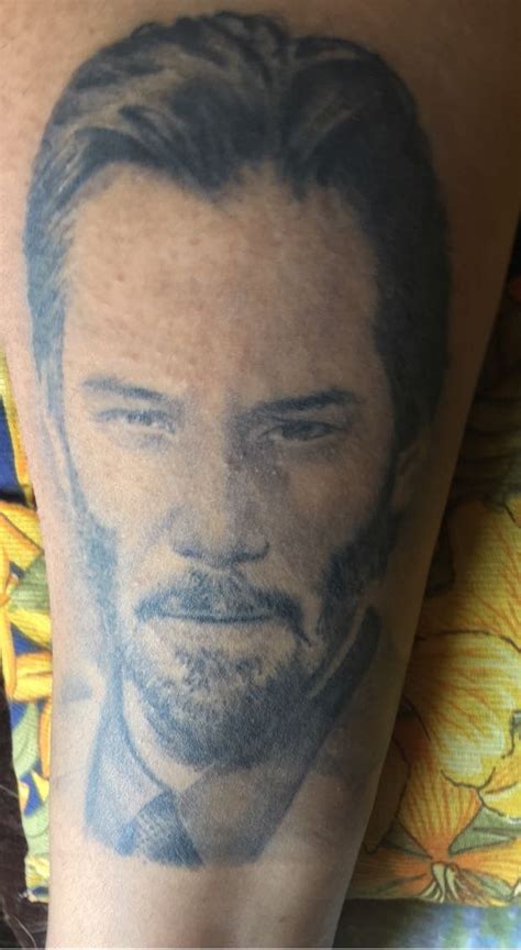 Tatuagem Feita Pra Homenagear Onsite Keanu Reeves Que Sou Fã á 16 Anos