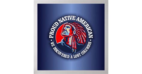 proud native american 2 poster zazzle
