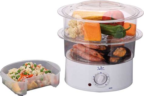 Cocinar al vapor es fácil, solo basta colocar el alimentos elegido sobre una rejilla metálica o un colador de acero en forma de cesta, suspendido sobre agua hirviendo o algún caldo corto, dentro de una olla. JATA: COCINA AL VAPOR CV200