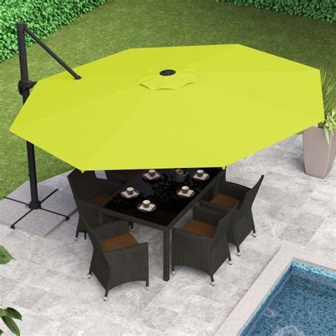 Lime Green Deluxe Offset Patio Umbrella Patio Umbrella Offset Patio