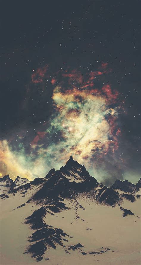 Free Download Night Mountain The Iphone Wallpapers 744x1392 For Your