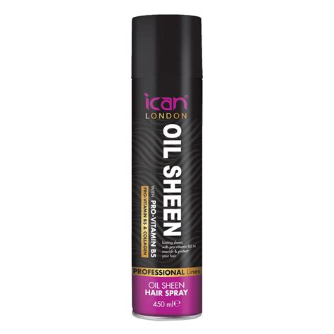 Trying to tame dry, permed, curly there are many hair sheen products to choose from, and finding the formula that is best for your hair. iCan London Oil Sheen Spray 450ml - iCan | Hair Care ...