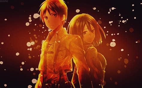 Attack On Titan Eren And Mikasa Wallpapers Top Free Attack On Titan