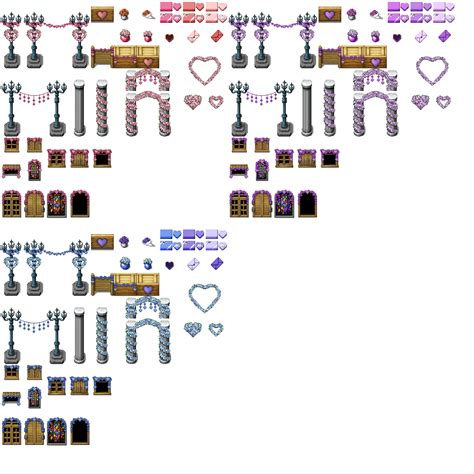 Valentines Day Exterior Tileset Rpg Tileset Free Curated Assets For