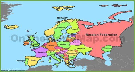 Europe Map Countries