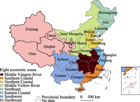 Divisions Of Administrative Units And Economic Zones In China