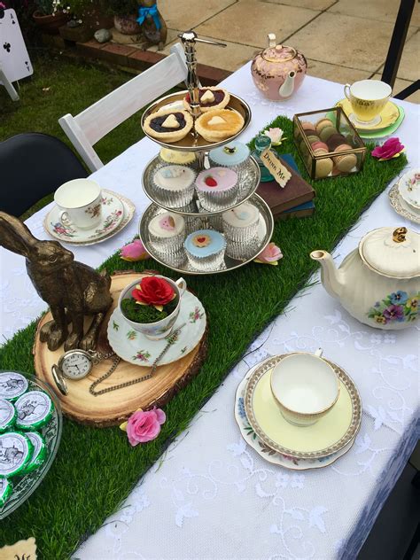 Alice In Wonderland Tea Party Mad Hatters Tea Party Table Tea Party