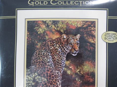 Counted Cross Stitch Kit LEOPARD S GAZE To Embroider Etsy Counted