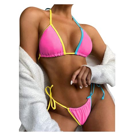 Sexy Mini Micro Neckholder Triangel Brazilien Slip String Panty Bikini SexiezPix Web Porn