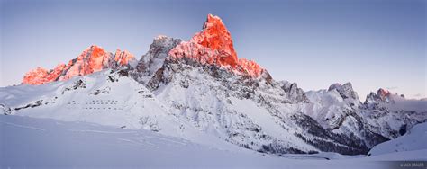 Pale Enrosadira Panorama Dolomites Italy Mountain Photography By