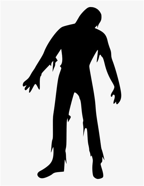 Png File Zombie Silhouette Transparent Png 562x980 Free Download