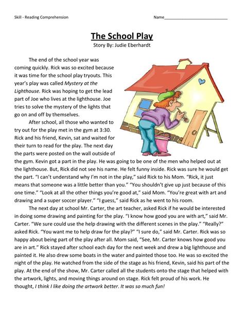 All of our reading comprehensive worksheets are free. Pinky and Rex and the Play School Worksheets | Learning ...