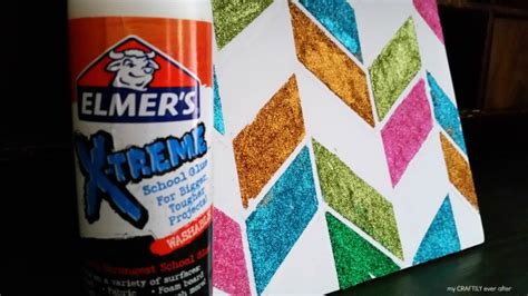 Diy Glitter Art With Xtreme Glue My Craftily Ever After