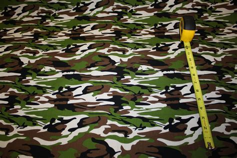 Army Camouflage 100 Cotton 57 Wide Camo Green Print Etsy