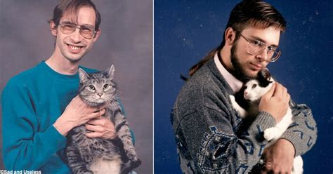 These Photos Of Men And Cats Are Incredibly Awkward