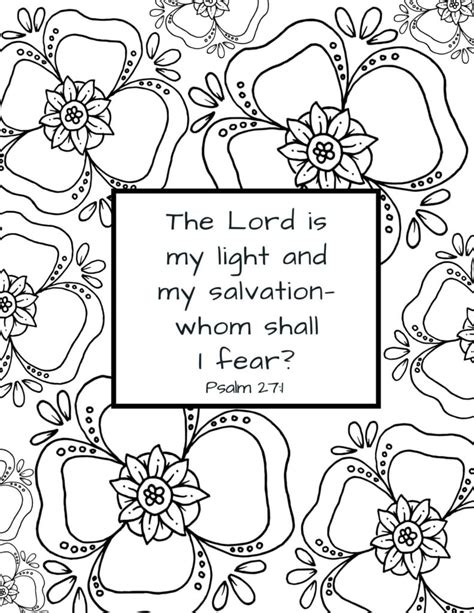 Free Printable Bible Verse Coloring Pages